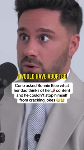 Cono asked Bonnie Blue what her dad thinks of her🌶️ content and he couldn't stop himself from cracking jokes 😳😭 #Craftculture #bonnieblue #podcastclips #interview 