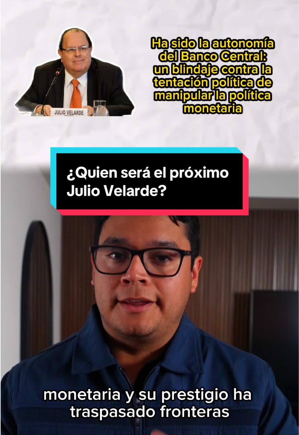 ¿Quién será el próximo Julio Velarde? Los posibles sucesores son Paul Castillo y Adrián Armas. #flaviogalvezq #juliovelarde #bcr #peru