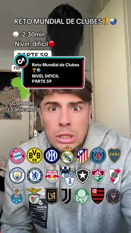 PARTE 59 / RETO DEL MUNDIAL DE CLUBES🏆🌏 NIVEL DIFÍCIL🔴 #reto #mundialdeclubes #nivel #dificil 