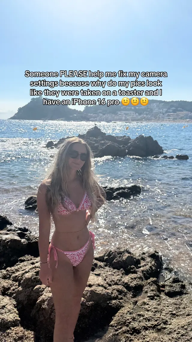 It’s only certain photos that turn out like this but it happens so frequently and I don’t understand.. what am I doing wrong here?! #iphone #iphonecamera #iphone16 #camerasettings #photography 