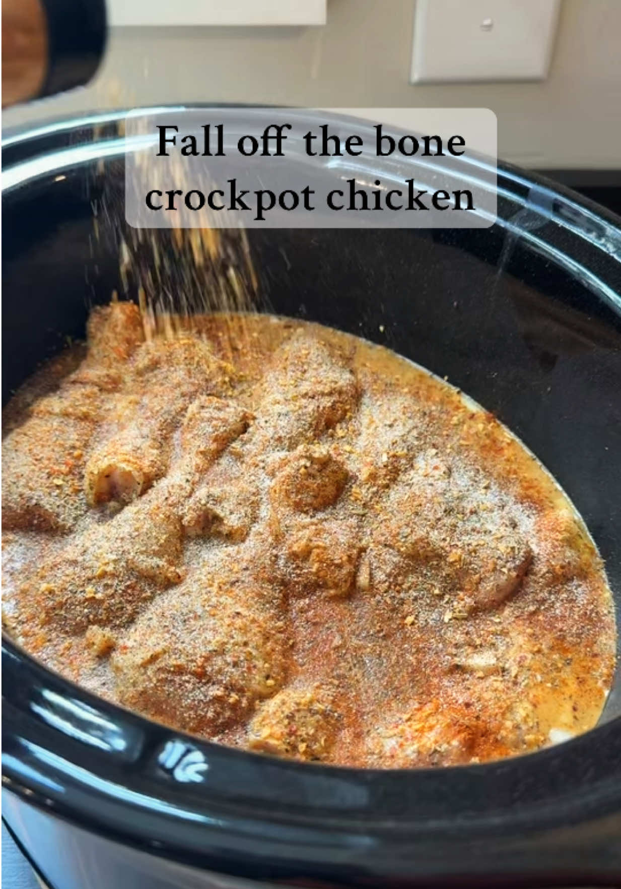 Drumsticks in the crockpot  Follow for more! Inspired by @Katie Cross 🫶🏻 #crockpotrecipes #EasyRecipe #chicken #DinnerIdeas #healthyrecipes 