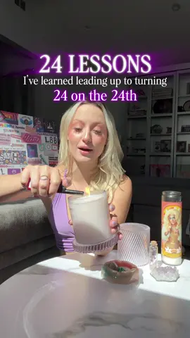24 LESSONS I’ve learned leading up to turning 24 on the 24th ✨my golden birthday✨ DAY 4 - Manifestation is real What’s something you’re calling in right now?👇See you tomorrow for Day 5💜 #lifelessons #goldenbirthday #manifestation #manifesting 