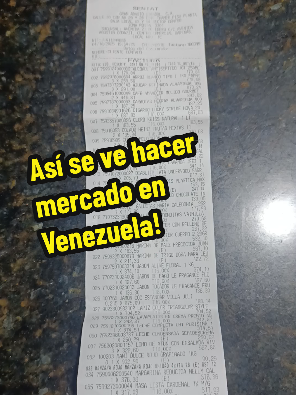 Así se ve hacer mercado en Venezuela, solo víveres, ni verduras ni carnes, porque eso fue aparte. 😪 #venezuela #mercado #situacioneconomica #paratiiiiiiiiiiiiiiiiiiiiiiiiiiiiiii #fyp 