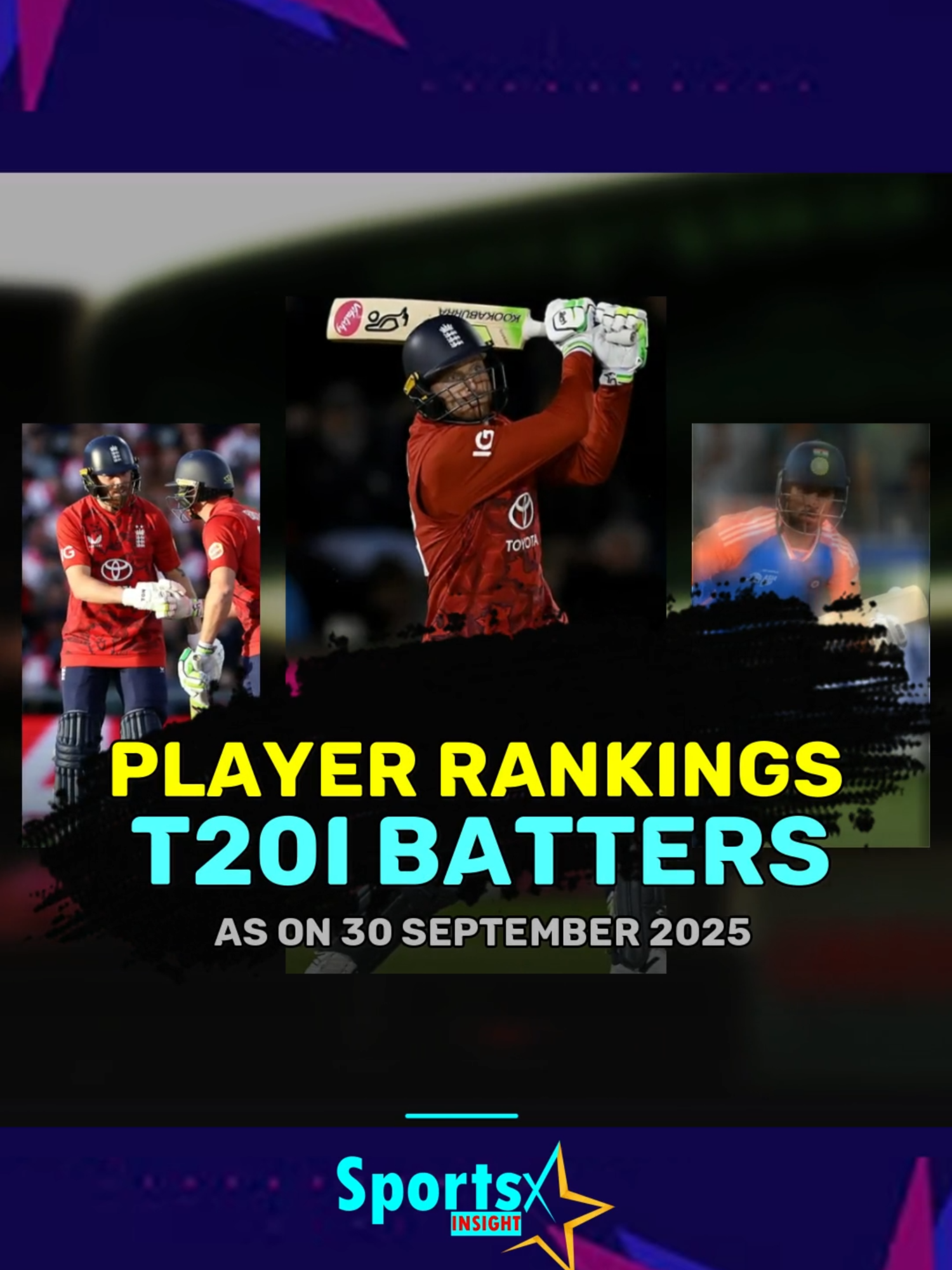🏏 Official T20I Batter Rankings 2025 | Top 3 Best T20I Batsmen in the World 🌍 #T20IRankings #Cricket #icccricket