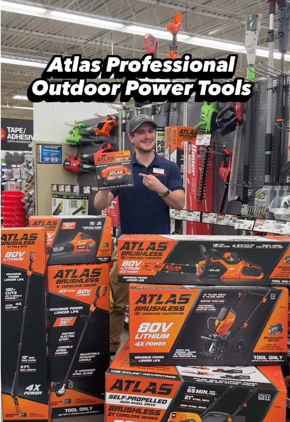🍂 Power through your fall clean-up with the Atlas family of professional outdoor power tools — available exclusively at #HarborFreight.