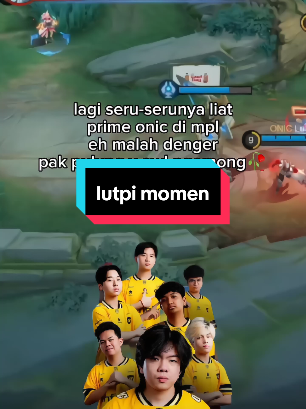 disuruh recall buat ngeheal malah ngejar lutpi yang mustahil🗿 #NEXTJagoanMabar #MLBBNEXT2025 #goonic #onic #navi 