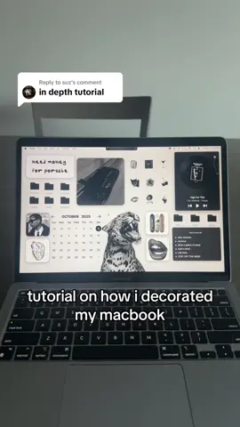 Replying to @suz in depth tutorial! #macbooktips #macbooksetup #widgettuttorial #techtok #macbookair 