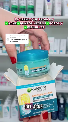 Respuesta a @elchapulin Crema Neutrogena en gel para piel grasa con acné 📲780.65.288 #acne #espinillas #puntonegros #garnier #skincare 