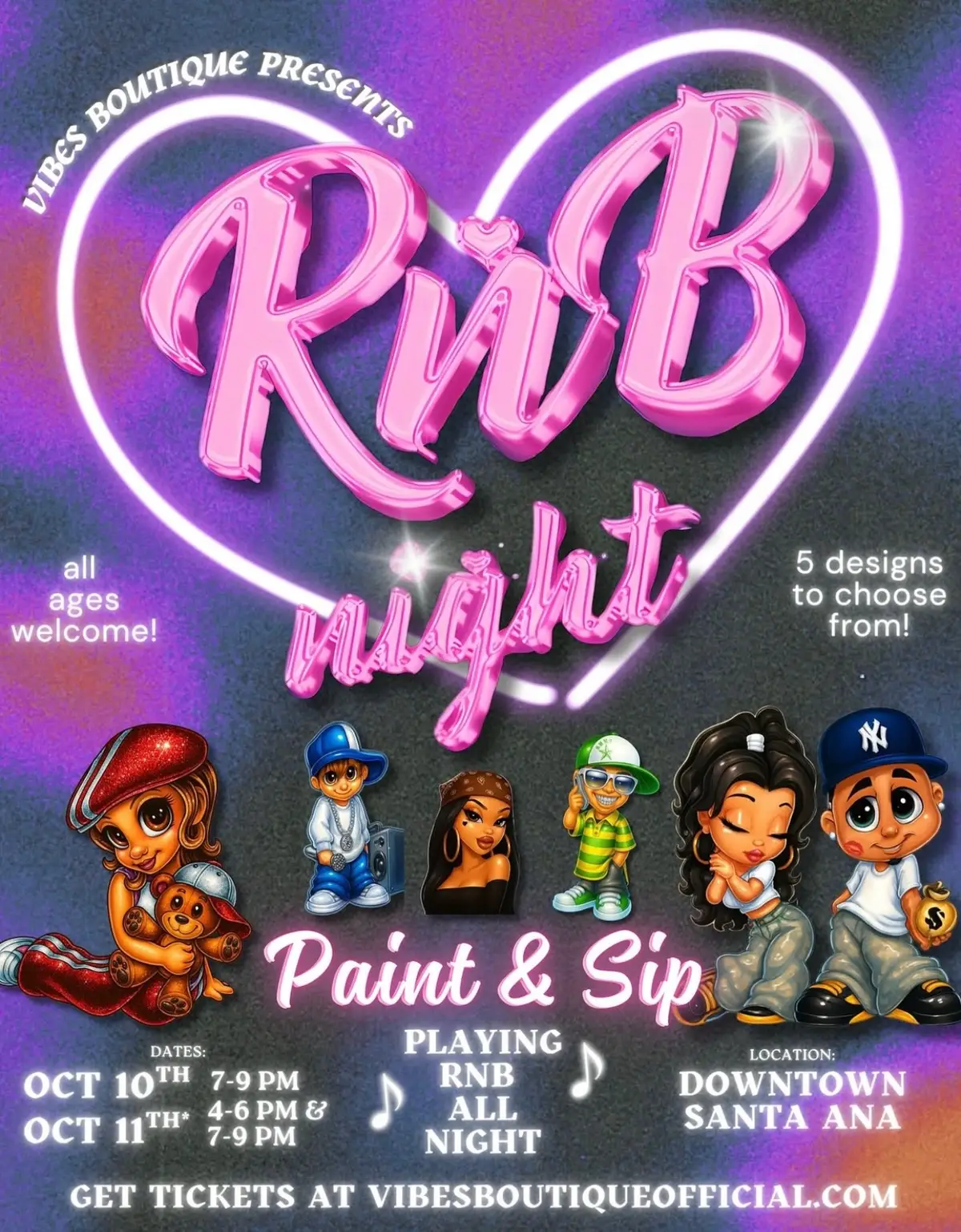 Can’t wait for this event 😍✨ comment RNB for the rsvp to be sent to you! 🫶🏻 will be happening at vibes boutique in Downtown Santa Ana ! #santaana #paintnsip 