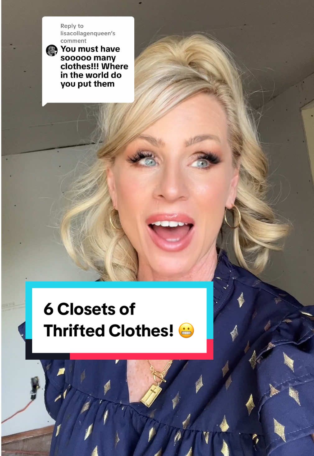 Replying to @lisacollagenqueen My thrifted closet-coming soon! What do you do when you’re a girl that thrifts all over the United States? You’ve got to make a fancy thrift closet! Stay tuned and follow me along this dream closet for my mostly thrifted wardrobe. #thriftedwardrobe #thrifthaul #thriftedclothes 