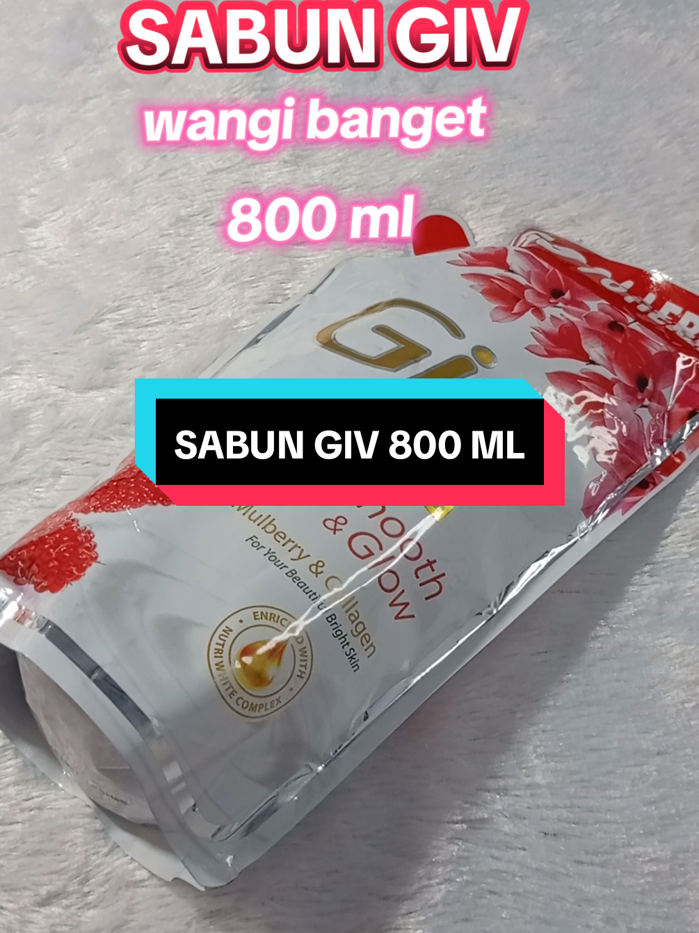 BISA UNTUK STOCK 1 BULAN . #giv #mulberry #800ml #murah #viral 