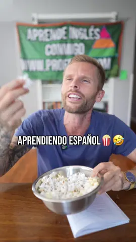 Aprendiendo español 😂🍿 #colombia #argentina #spain #mexico #peru 