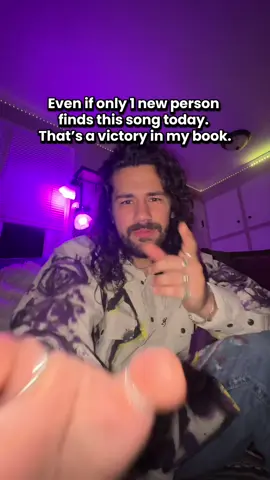 This is my 99th time sharing it and it may never land big but at least one more person discovering me from the song is cool! 