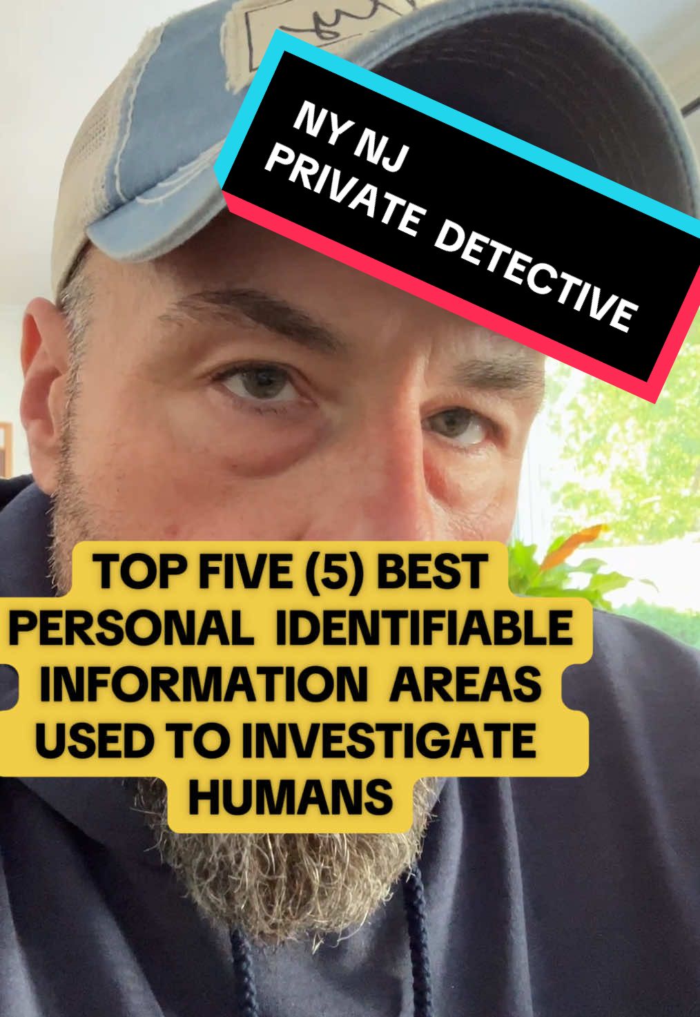 TOP FIVE Areas of Personal Identifiable Information used to Investigate people and businesses effectively 