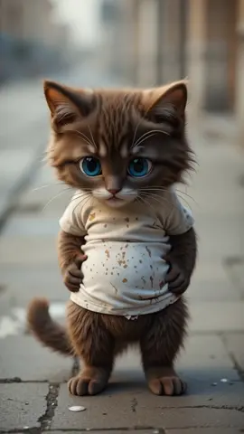 poor cat works to chance his life #cutekitten #poorcat #catstory #cat #kitty 