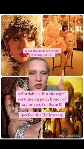 #creatorsearchinsights #greenscreen SHOWGIRL COSTUME INSPO 🩷 everything is linked in my bioooooo! I think a showgirl Halloween costume is going to be the moment this year so thought I’d help the fashionistas out hehe - in honor of Taylor swift’s album life of a showgirl, here’s showgirl aesthetic / showgirl costume inspo !!!!! #thelifeofashowgirl #showgirl #showgirlcostume 