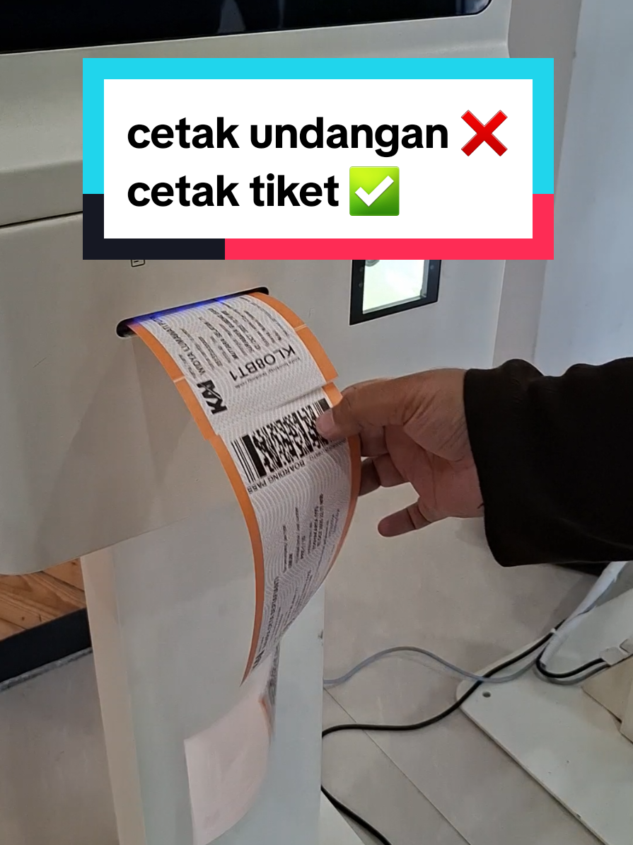 yang lain cetak undangan, kita cetak tiket ✨ #kai #stasiungubeng #jogja #kaiaccess #wisatajogja 