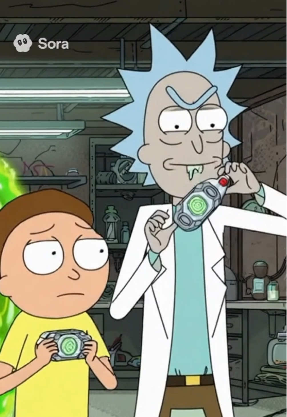 Rick and Morty as The Portal Power rangers #sora #sora2 #anime #fyp #rickandmorty 