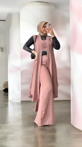 NEW 7.7 | Nhamira Setelan Outer Kulot Payung Ceruty Baby Doll adem lembut.  #promoseruweekend #trending #muslimah #gamis #fyp 
