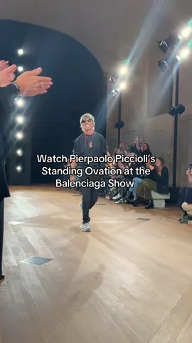 Pierpaolo Piccioli’s debut at #Balenciaga concluded with a standing ovation. 