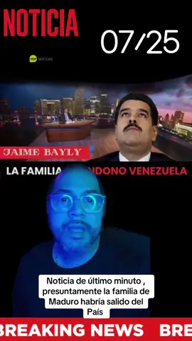 Noticia de último minuto, presuntamente la familia de Maduro habría salido del PaÍs #greenscreen #cubanosporelmundo #otaola #cubanosenmiami #cubanos 46.2K        oticia de ul
