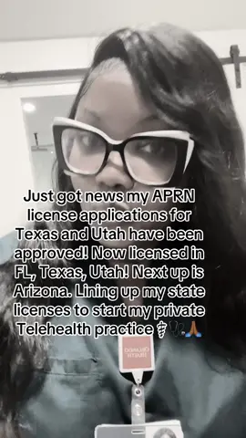 Racking up state licenses!#nursesoftiktok #nursepractitionersoftiktok #nursepractitioner #telehealth  #trendingsounds 