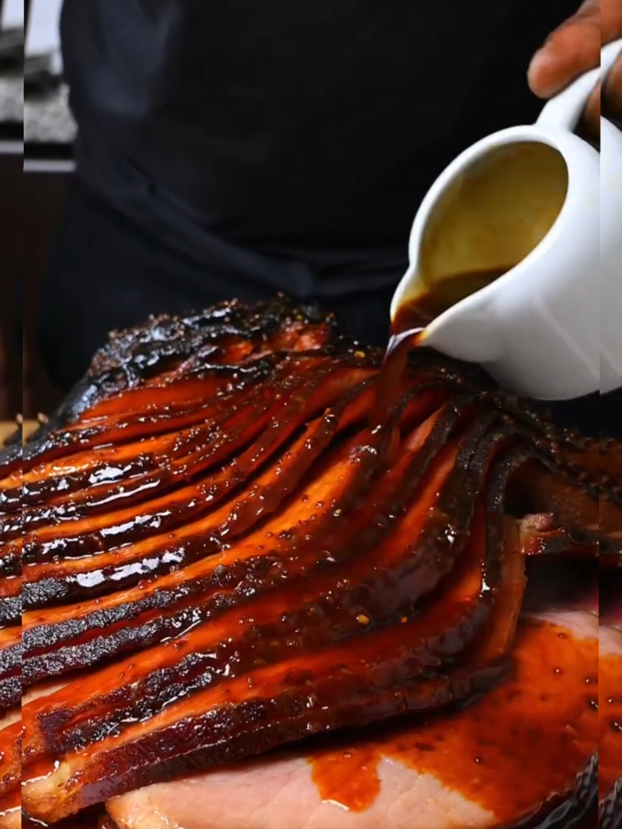 Honey Mustard Glaze Ham Homemade EasyRecipe  #honey #ham #quickrecipes #viral #fyp 