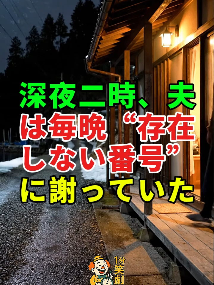 深夜二時、夫は毎晩“存在しない番号”に謝っていた——。#ドラマ#実話 #実話ストーリー#人生#shorts