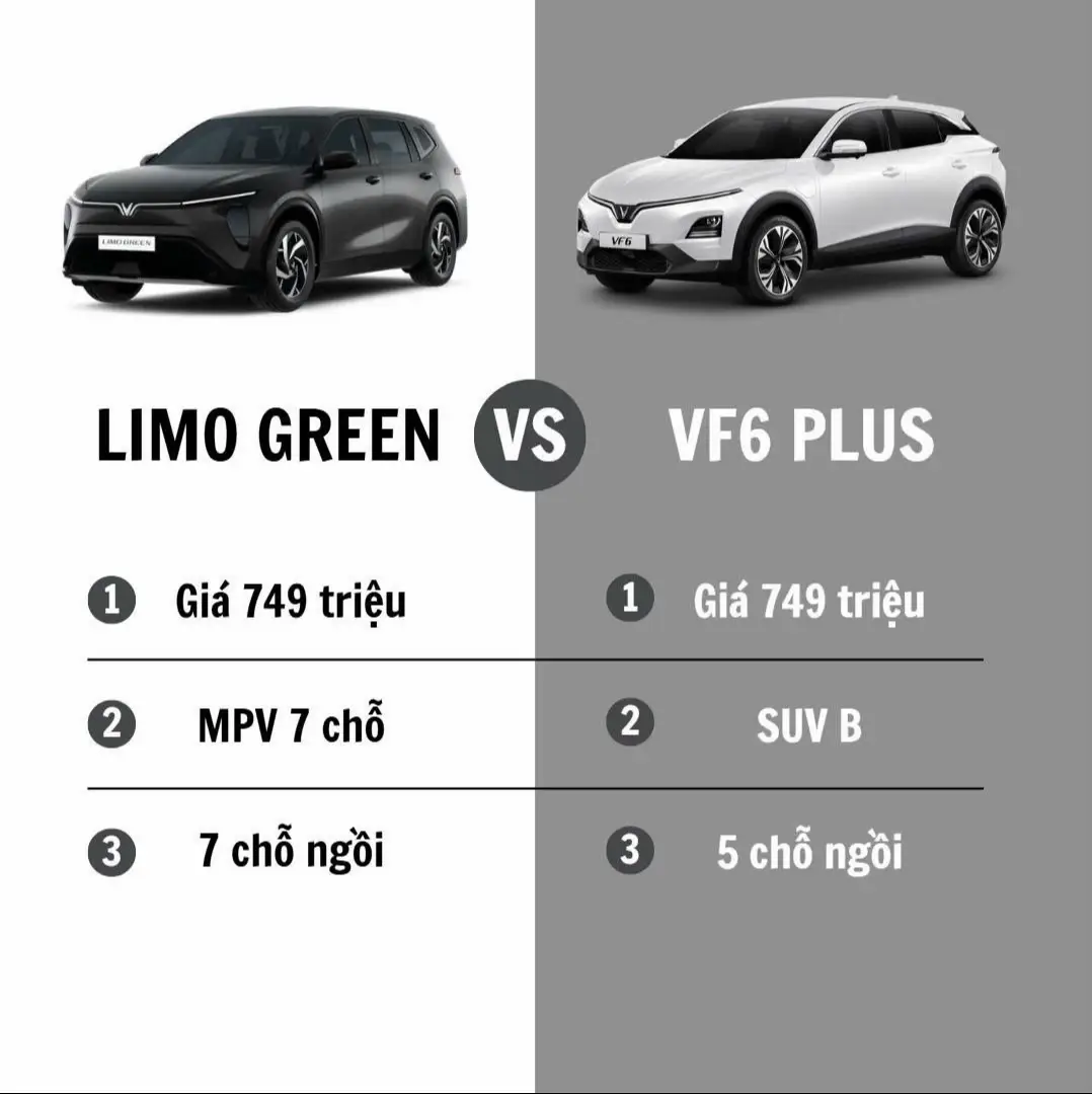 VỚI CÙNG MỨC GIÁ LIMO GREEN CÓ GÌ SO VỚI VF6 PLUS #Limogreen #VF6 #VF6Plus #Vinfastansuong #vinfast
