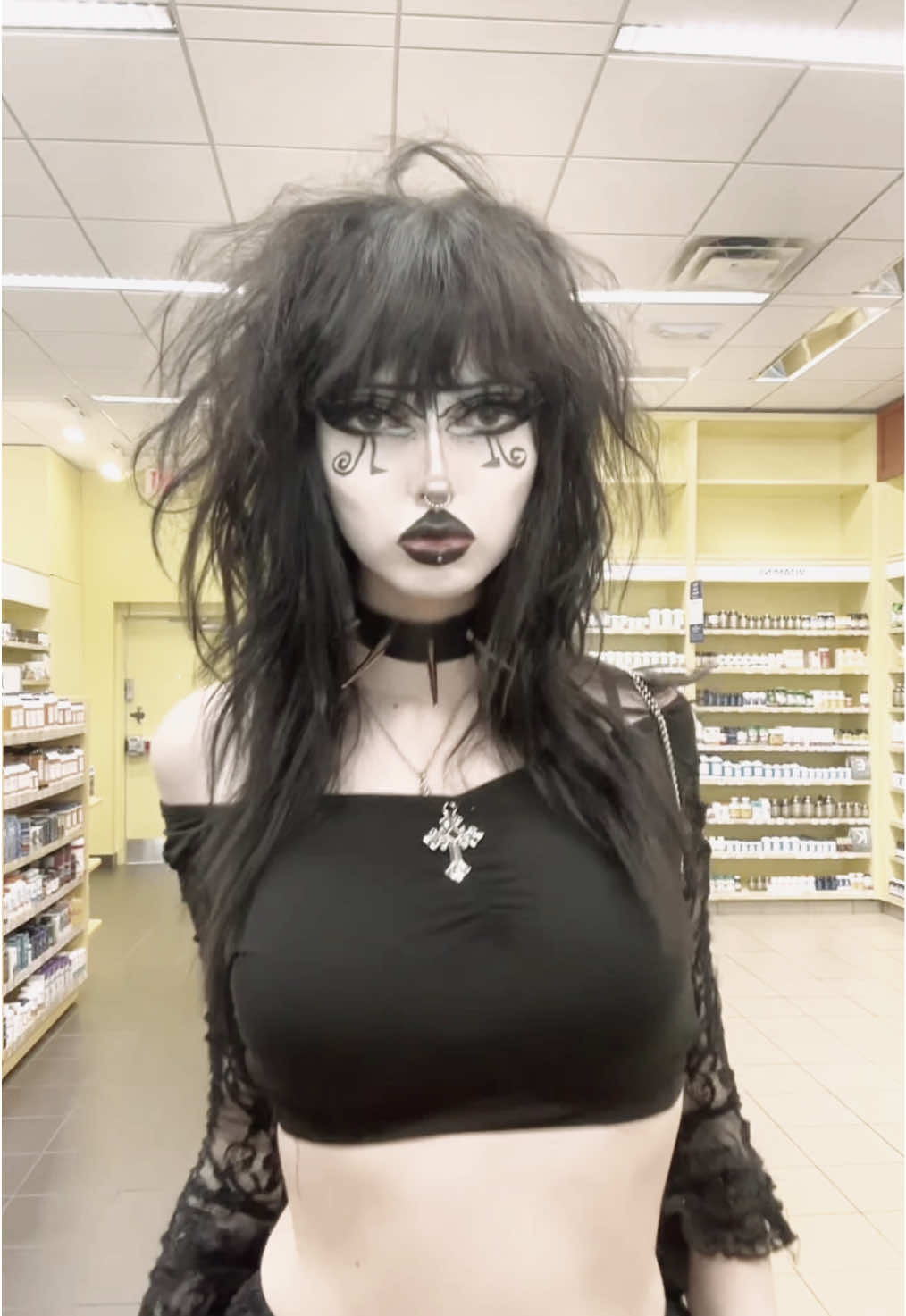 backrooms pt2 and i need a haircut #goth #fyp #alt #foryoupage #trending 