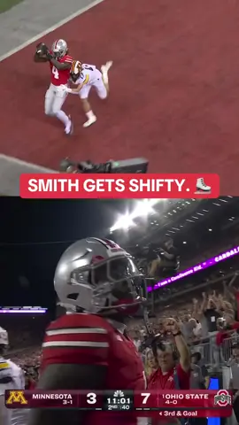 A mid-route head nod from Jeremiah Smith extends the Buckeye lead. #ohiostate #buckeyes #bigten #touchdown 