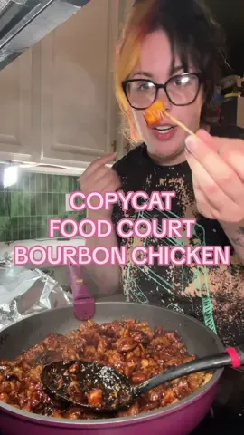 COPYCAT Food Court Bourbon Chicken  #maze #fyp #EasyRecipe #viral #copycat 