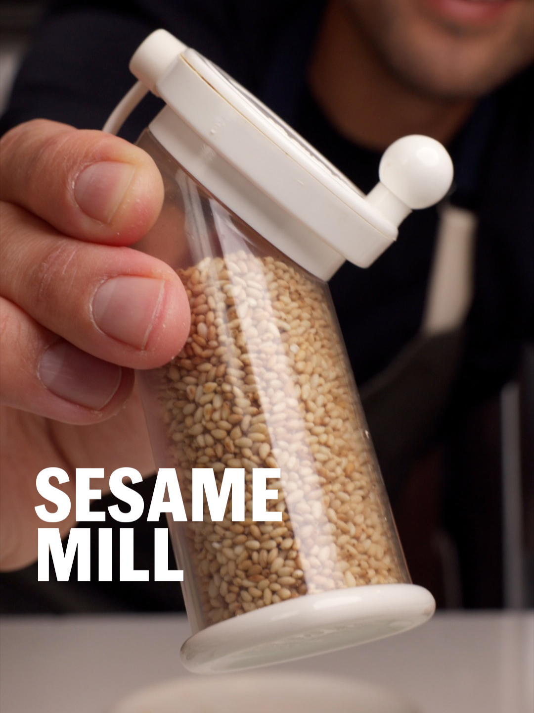 SESAME MILL Really useful tool! Premilled sesame loses a lot of the flavour and aroma if pre milled! Just like whole vs pre-ground pepper!