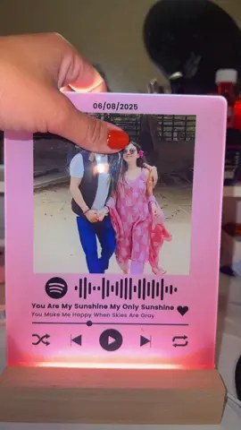 Custom LED Night Light Photo Gift, Personalized Song#anniversarygift #tiktokshop #fypシ #ledphotoframe 