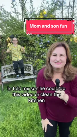 What did I do?  Now I have to go clean the kitchen myself.😂🤷🏻‍♀️ #momandson #momandsongoals #momandsonduo #funtrend #momlife 