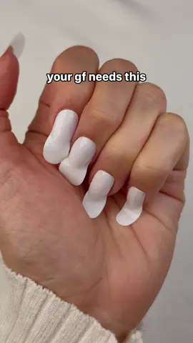 Every girls need this 💗 💅🏼 Nail Design: N Clean white 🛒 Link in bio @ohora_usa ✨ Semi-cured gel nail strip ✨ Made with real gel ✨ Last 2 - 3 weeks ✨ Non-damaging . . . #ohora #diynails #semicuredgelnailstrips #whitenails #fallnails 