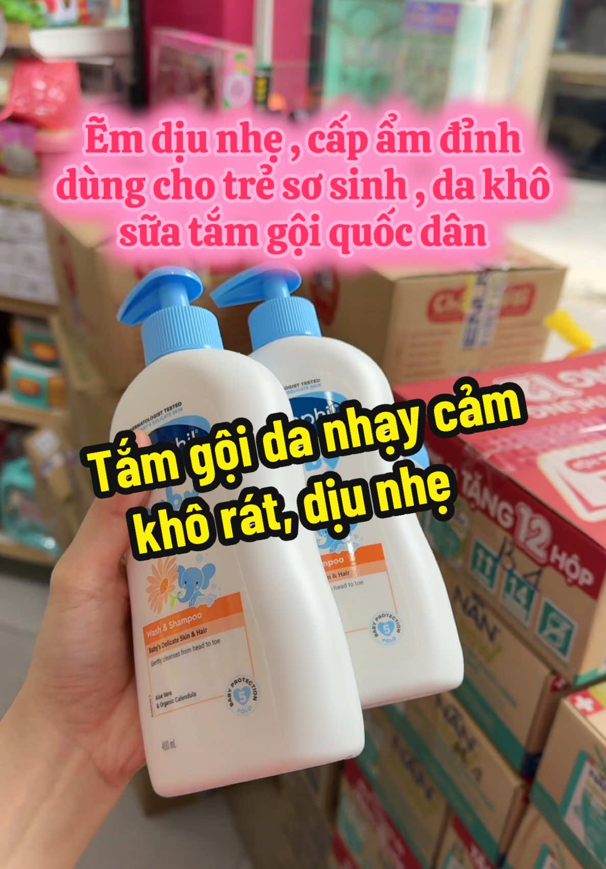 Tắm gội siêu dịu nhẹ cấp ẩm cho làn da nhạy cảm khô rát #cetaphil #tamgoichobe #suatamgoi  @Em Nhi Bán Tã  @Em Nhi Bán Tã 