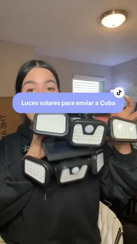Luces solares para enviar a Cuba o para tu casa, traen su propio mando para controlar la luz #luces #casa #mujeres #cuba #hombres 