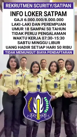 #scurity #infokerja #viral #fyp #lowongankerja2025 