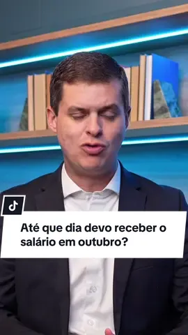 Estamos em outubro e muitos trabalhadores ainda têm dúvida: qual é o prazo para o pagamento do salário este mês? A CLT garante que todo empregado deve receber até o quinto dia útil do mês seguinte ao trabalhado. Isso significa que o salário de setembro deve ser pago até 6 de outubro, que neste ano cai em uma segunda-feira. Um detalhe importante: o sábado também conta como dia útil para essa contagem, por isso o prazo não se estende tanto quanto muitos imaginam. Se o pagamento for feito depois desse dia, o salário é considerado em atraso e o trabalhador pode reivindicar seus direitos. E você, em que dia costuma receber seu salário? #advogado #trabalho #trabalhador