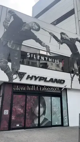 checked out the sick silent hill f takeover in little tokyo today! super long lines but it was still pretty fun to check out! i can’t wait to play the game! ♥️ #silenthill #silenthillf #horror #littletokyo #videogames 