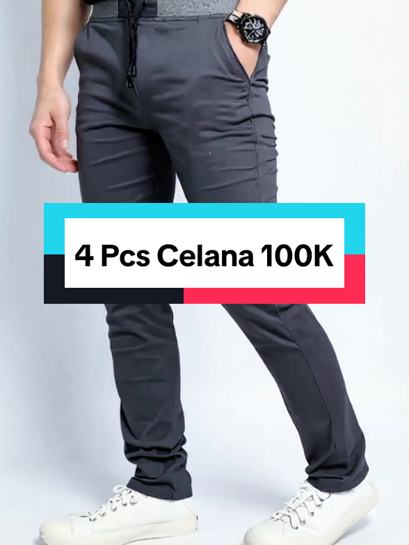 Promo Chinos 4 pcs hanya 100 ribuan, celana chino panjang dewasa Unisex #celanachinopanjang #4pcs100k #celanachinopinggangkaret 