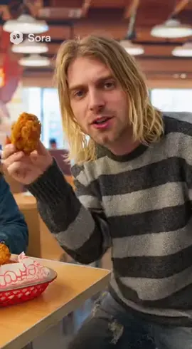 kurt cobain steals chicken #kfc #soraai #kurtcobainedit #nirvana #stolemychicken 