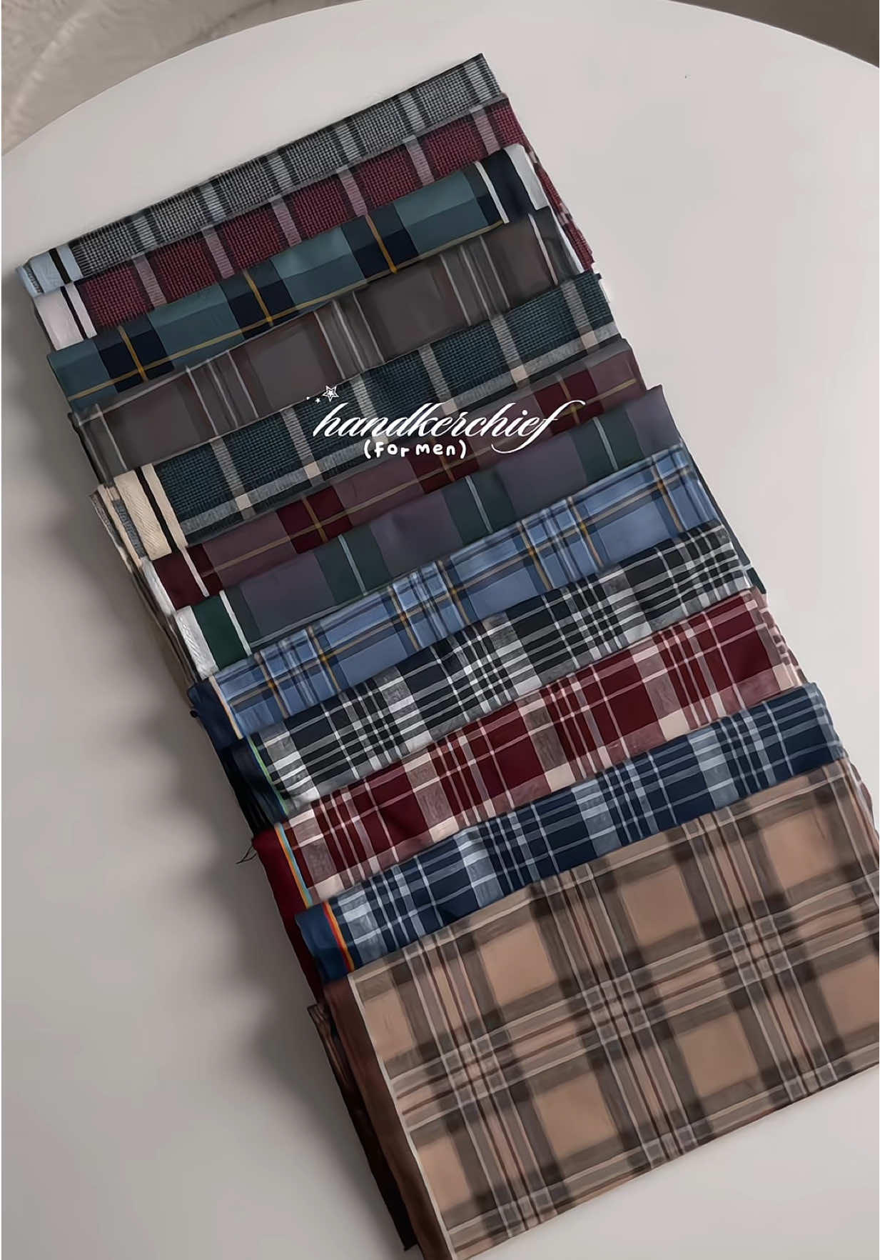 12pcs men’s handkerchief reco #handkerchief #panyo #cotton #handkerchiefformen #cottonhandkerchief 