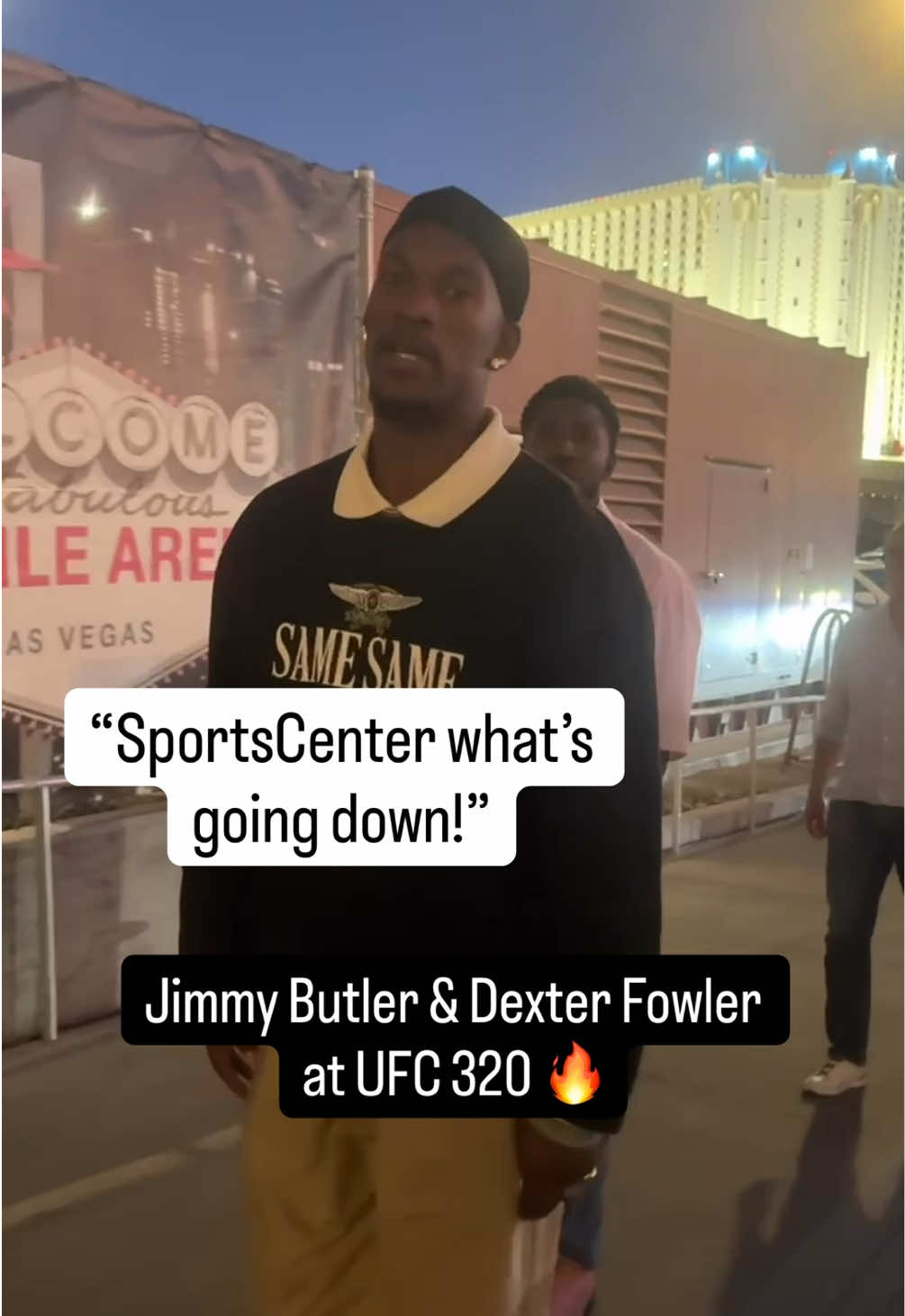 Ballers in the building for #UFC320 🔥 #jimmybutler #dexterfowler #NBA #MLB 