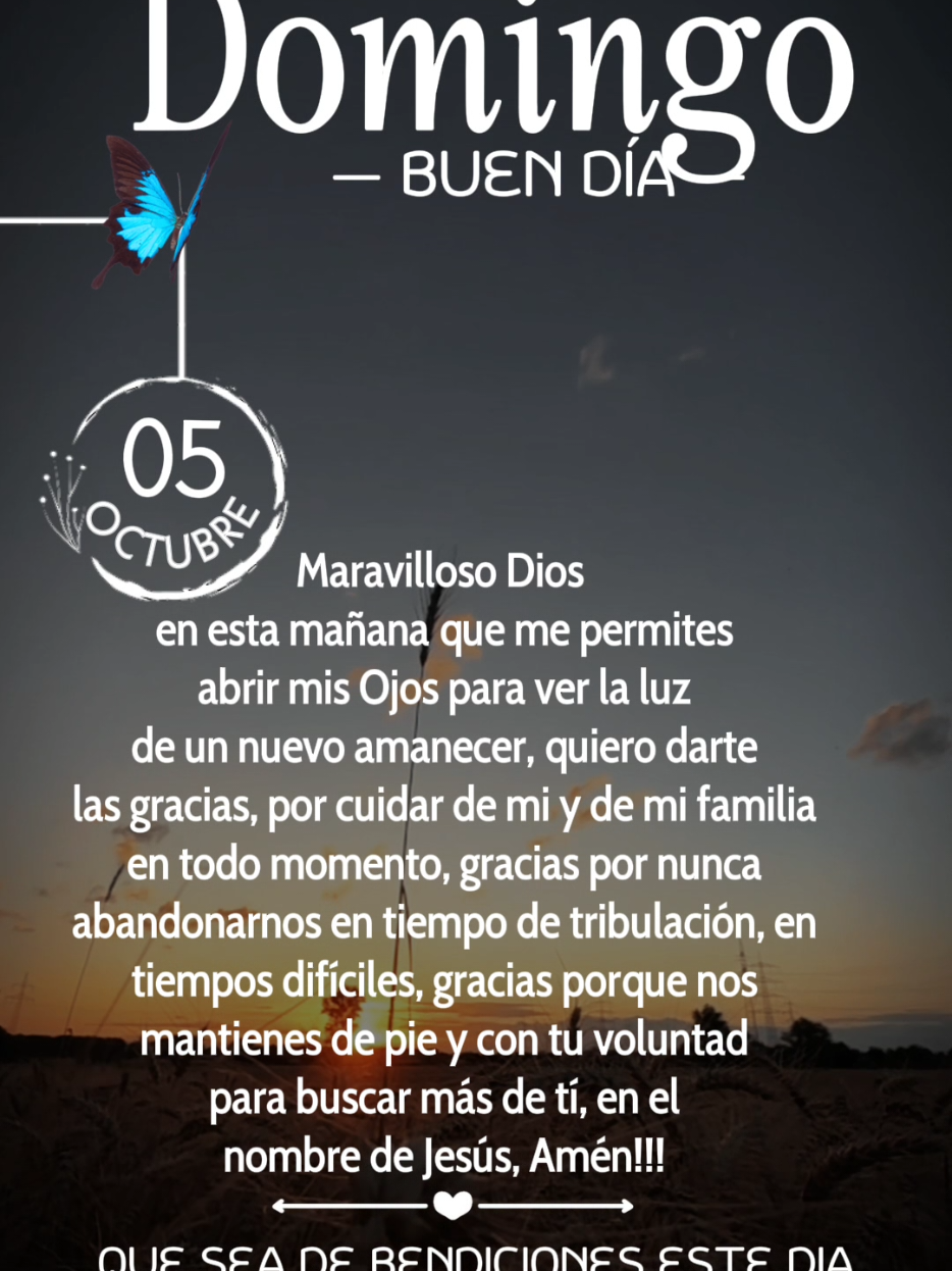 Para darte las gracias mi Dios #buenosdias #diosesbueno #oraciondelamañana 