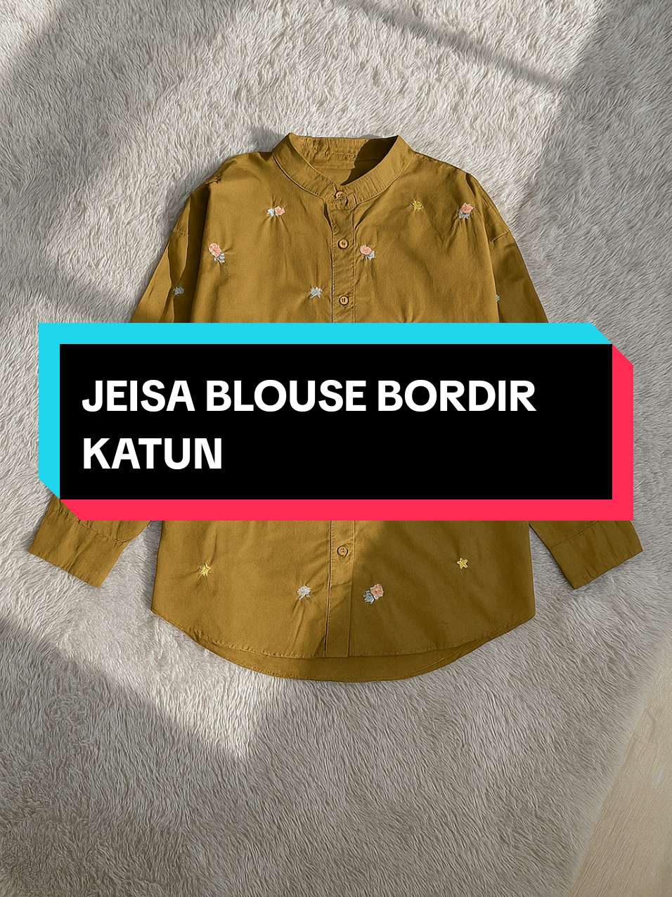 JEISA BLOUSE BORDIR KATUN POPLIN #ottd #atasanwanita #bajuwanita #kemejawanita #kemeja 