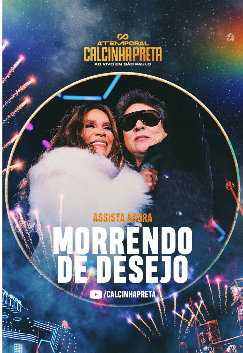 JÁ DISPONÍVEL! Tá no ar o clipe de “Morrendo de Desejo”, direto do Atemporal São Paulo para a sua tela! ✨ Reviva cada segundo desse hino atemporal, que marcou gerações e continua arrancando suspiros por onde passa 🖤