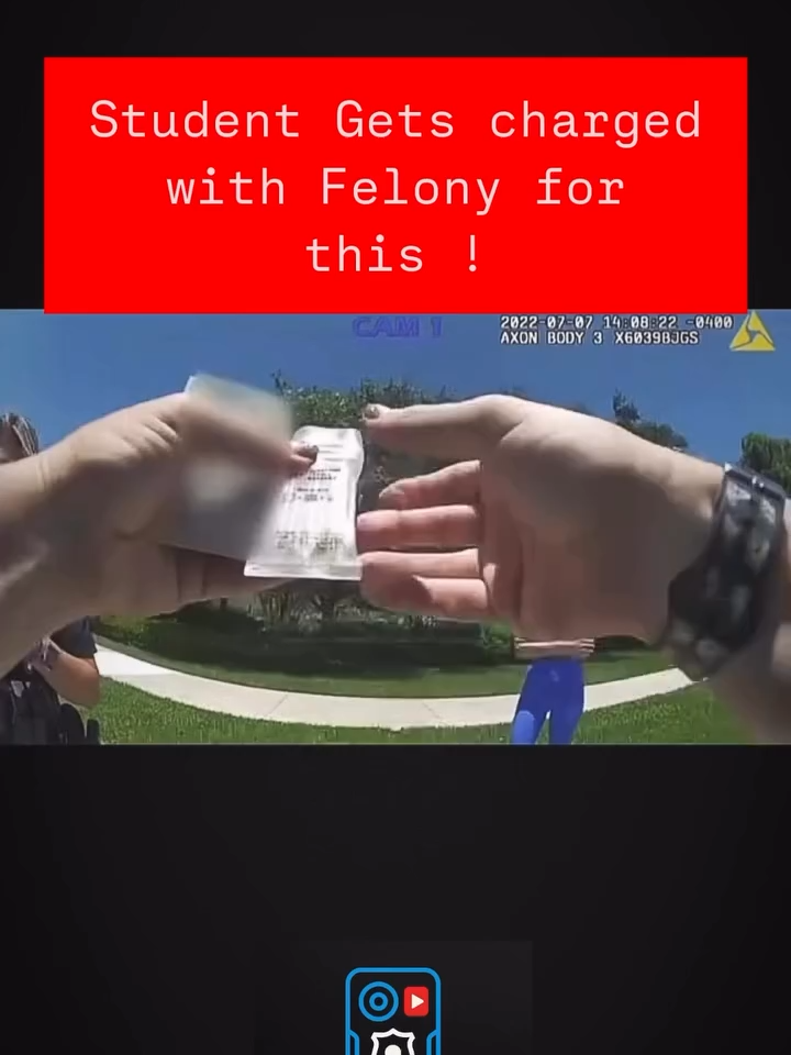 Felony charges for students over this #bodycam #bodycamfootage #police #foryoupage #viral #justiceforkids #usa #policethepolice #protectourchildren #p #xi0H