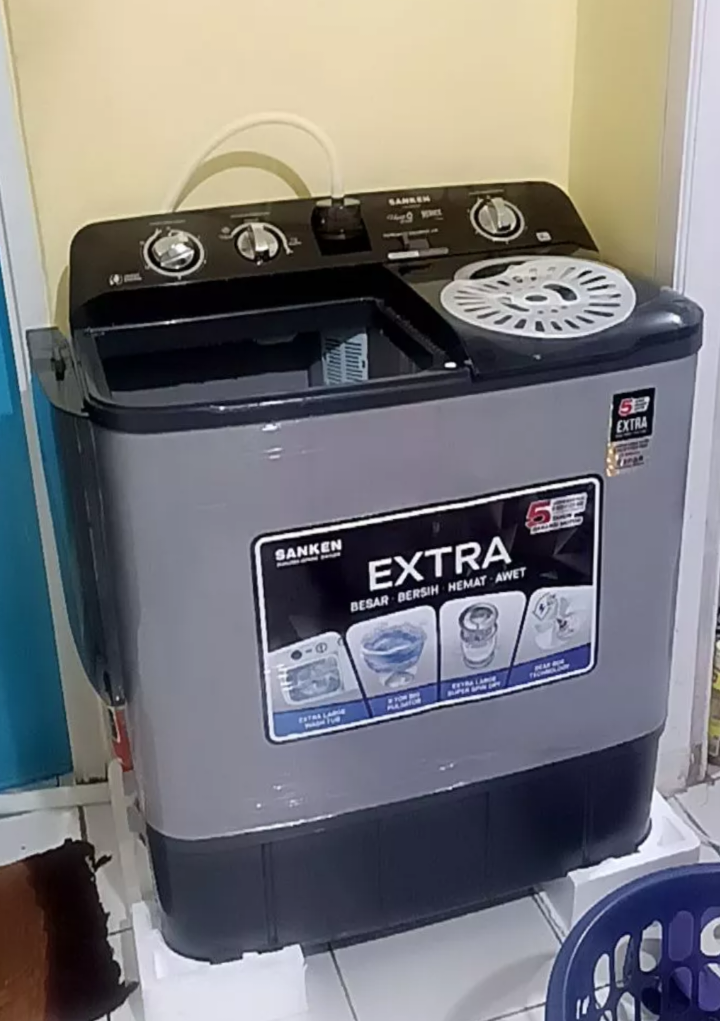 Sanken Mesin Cuci 2 Tabung TW-882NP 9Kg